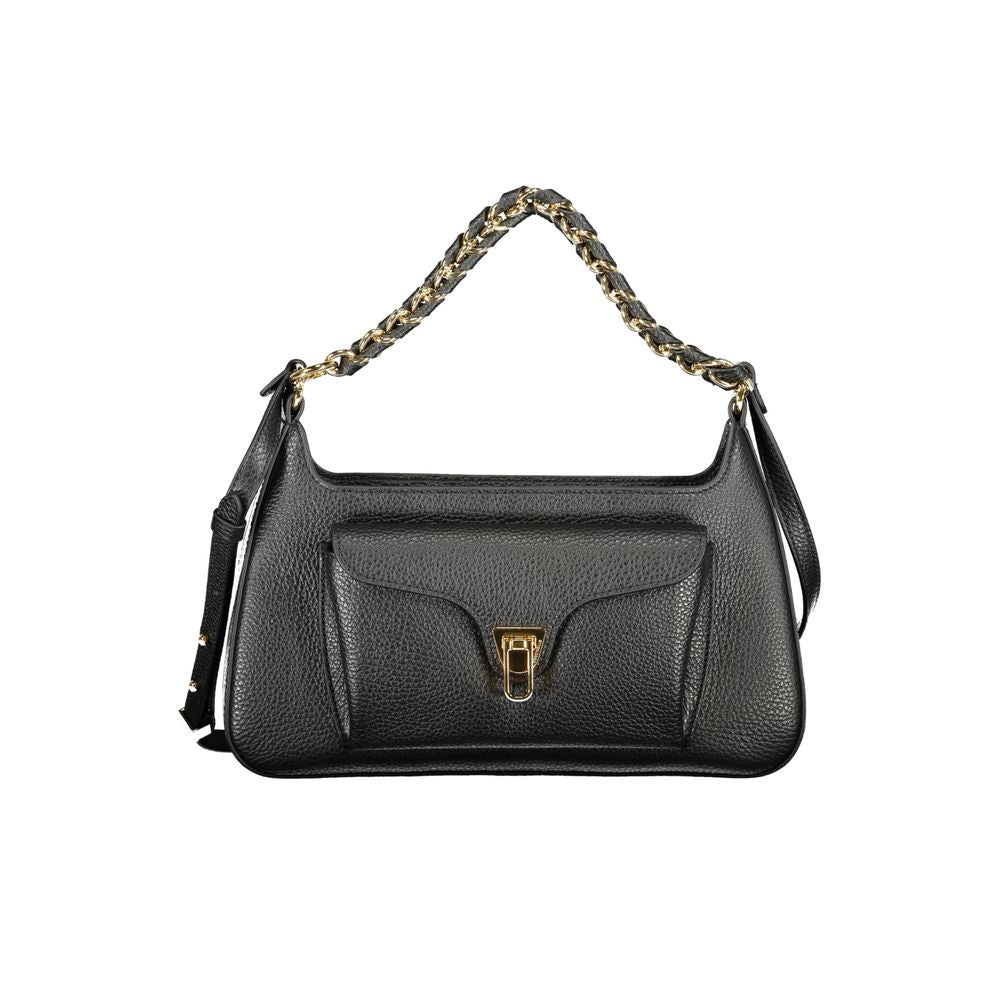 Black Leather Handbag Coccinelle