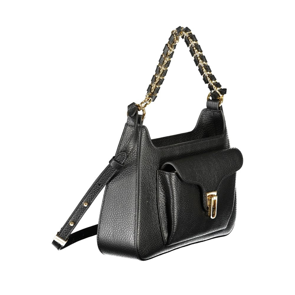 Black Leather Handbag Coccinelle