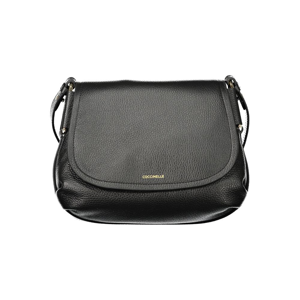 Black Leather Handbag Coccinelle