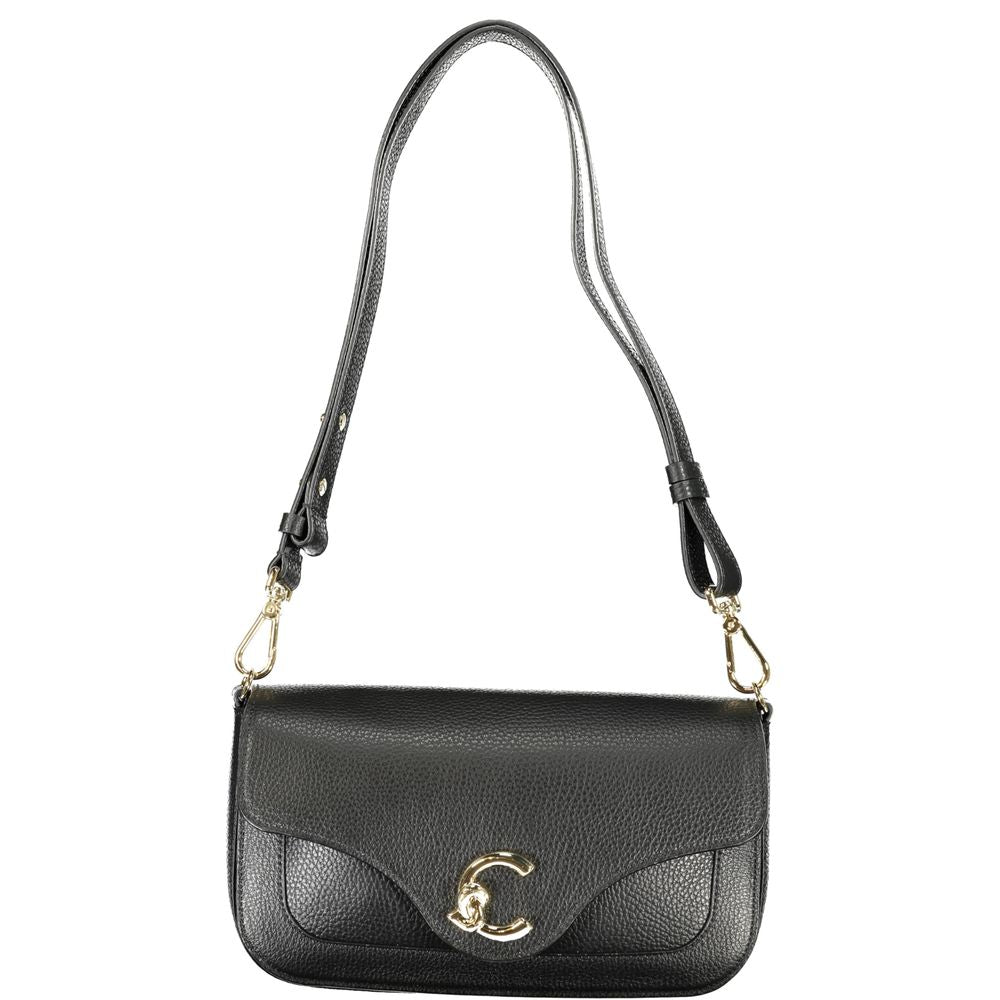 Black Leather Handbag Coccinelle