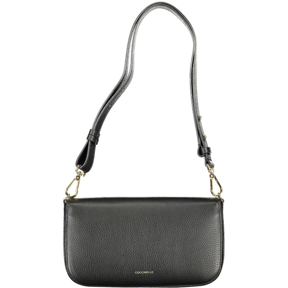 Black Leather Handbag Coccinelle