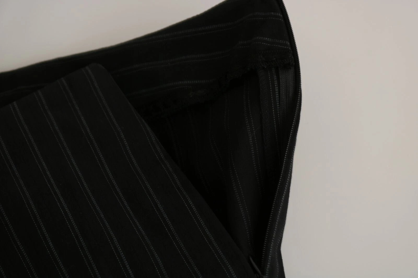 Black High Waist Straight Dress Trouser Pants BENCIVENGA