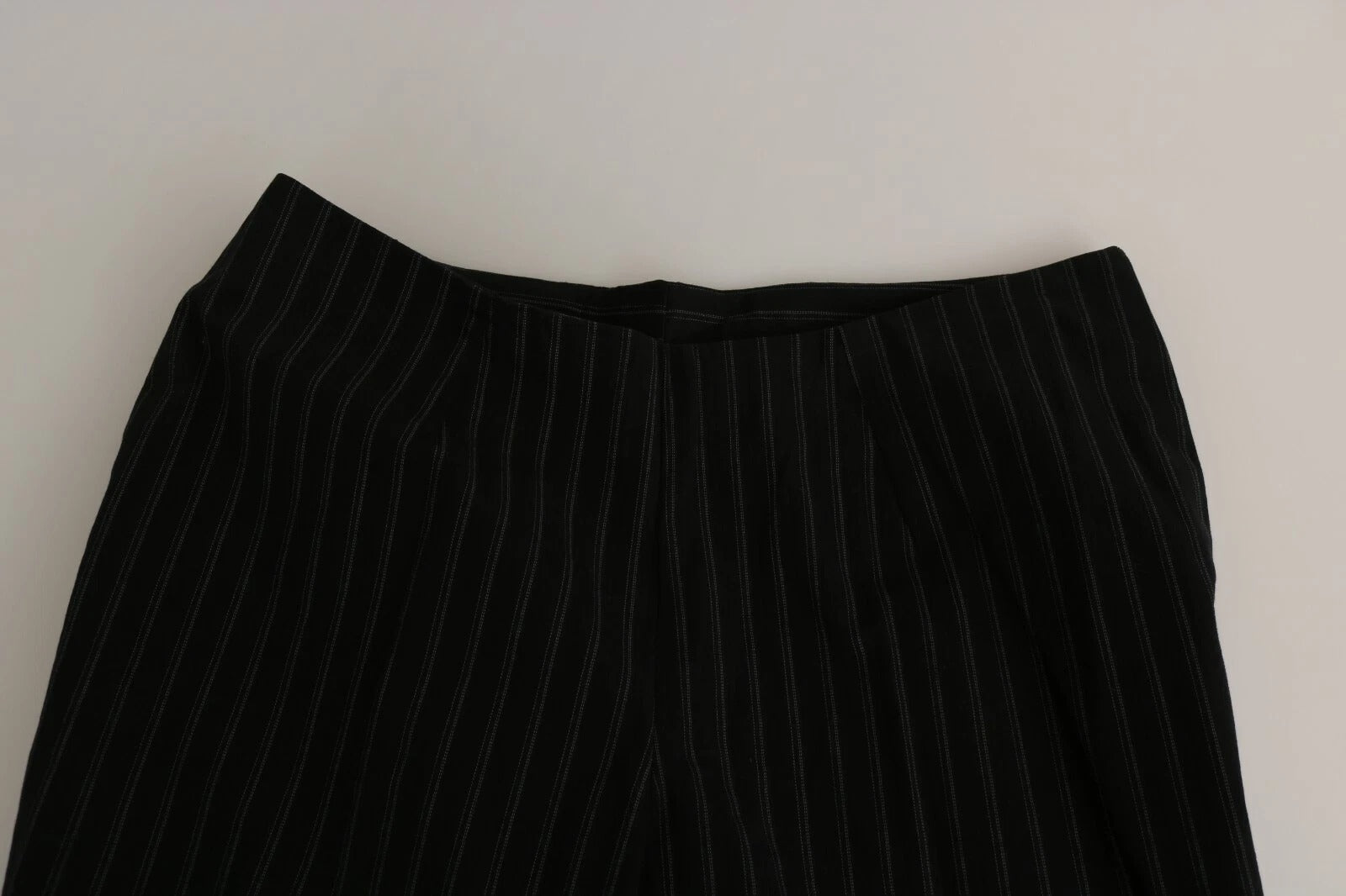 Black High Waist Straight Dress Trouser Pants BENCIVENGA