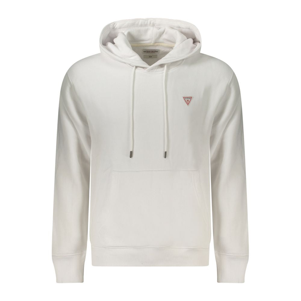 White Cotton Sweatshirt Guess Jeans