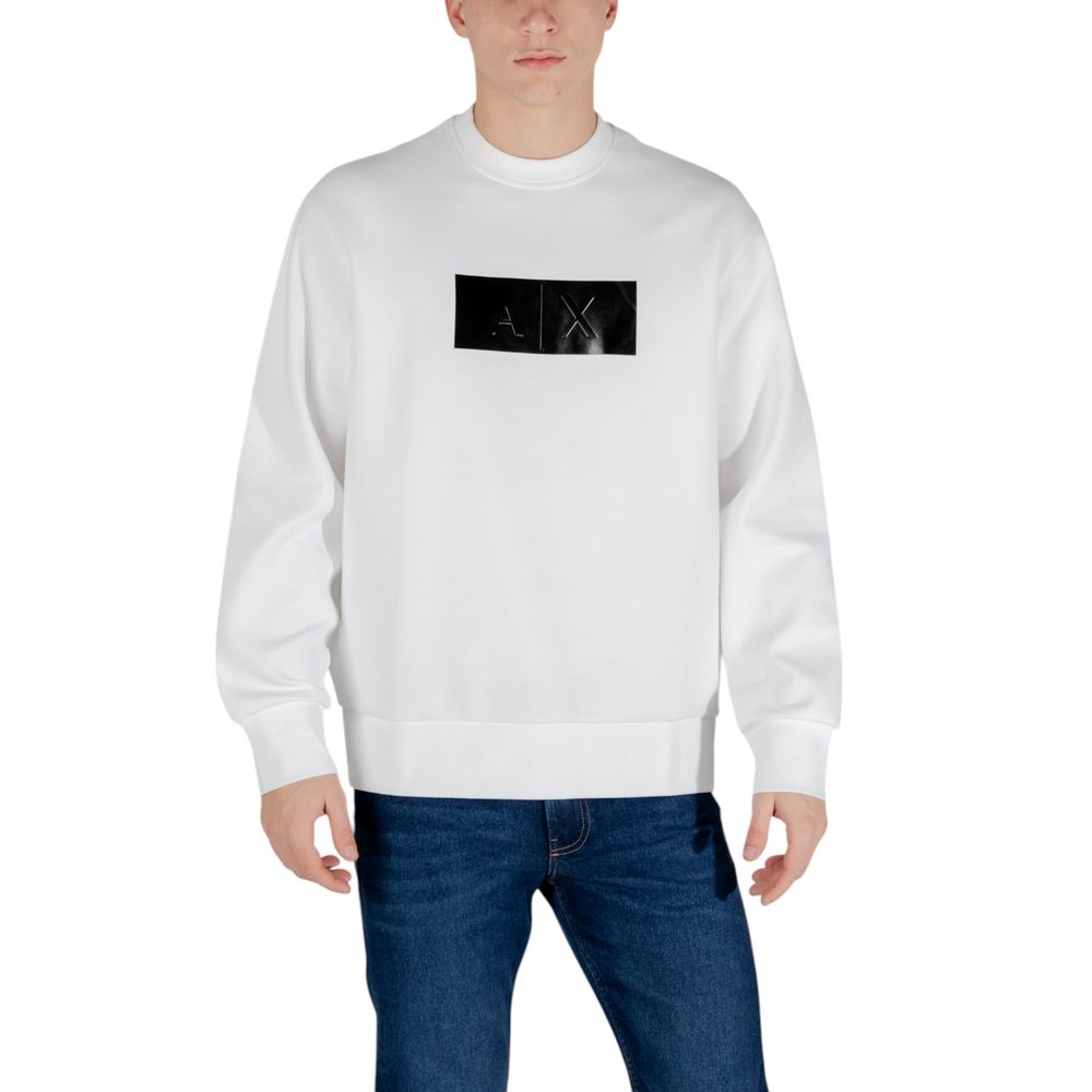 Cream Cotton Sweatshirt Armani Exchange