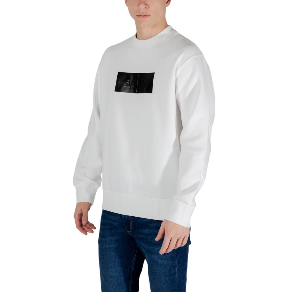 Cream Cotton Sweatshirt Armani Exchange