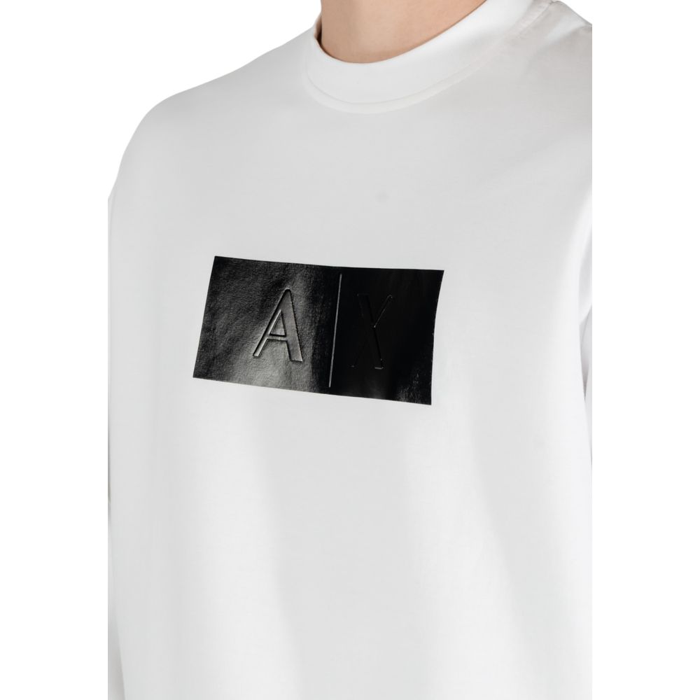 Cream Cotton Sweatshirt Armani Exchange