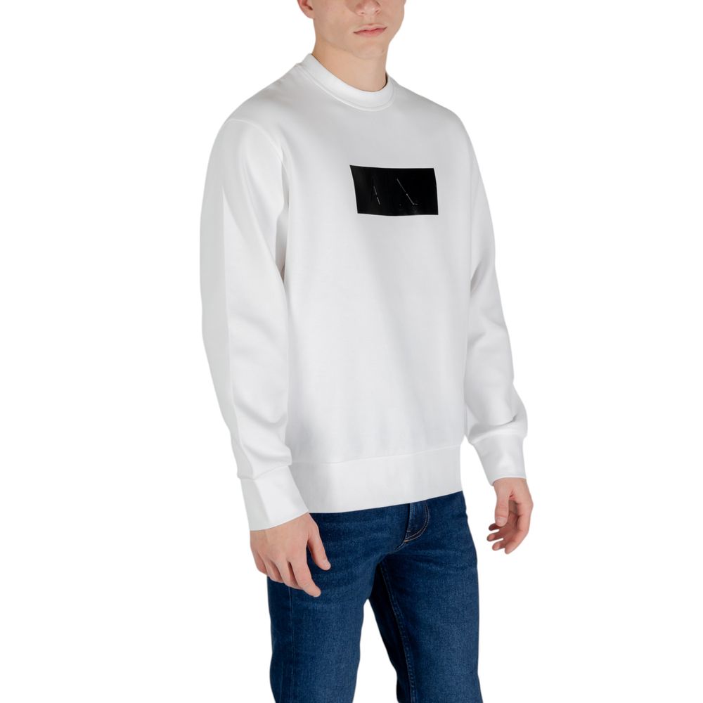 Cream Cotton Sweatshirt Armani Exchange