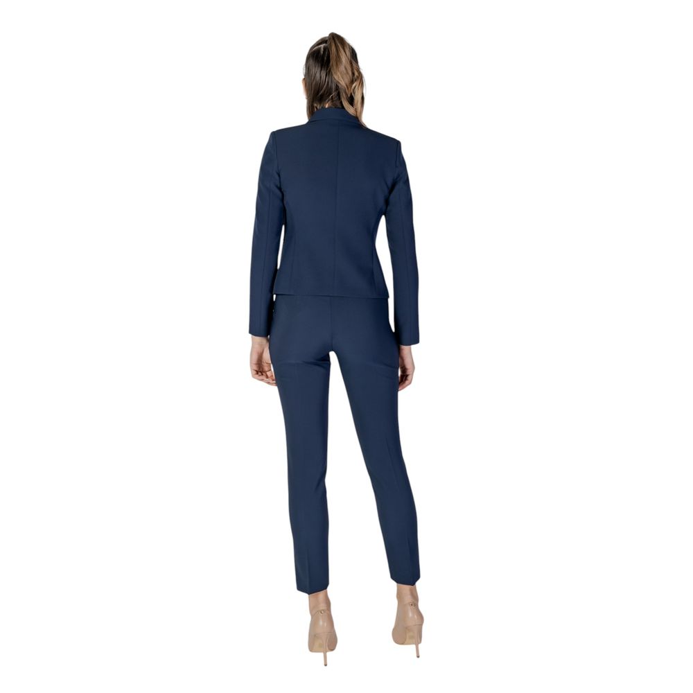Blue Polyester Blazer Rinascimento