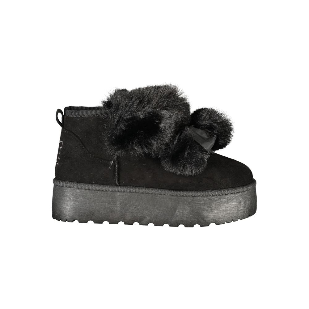 Black Polyester Women Boot Laura Biagiotti