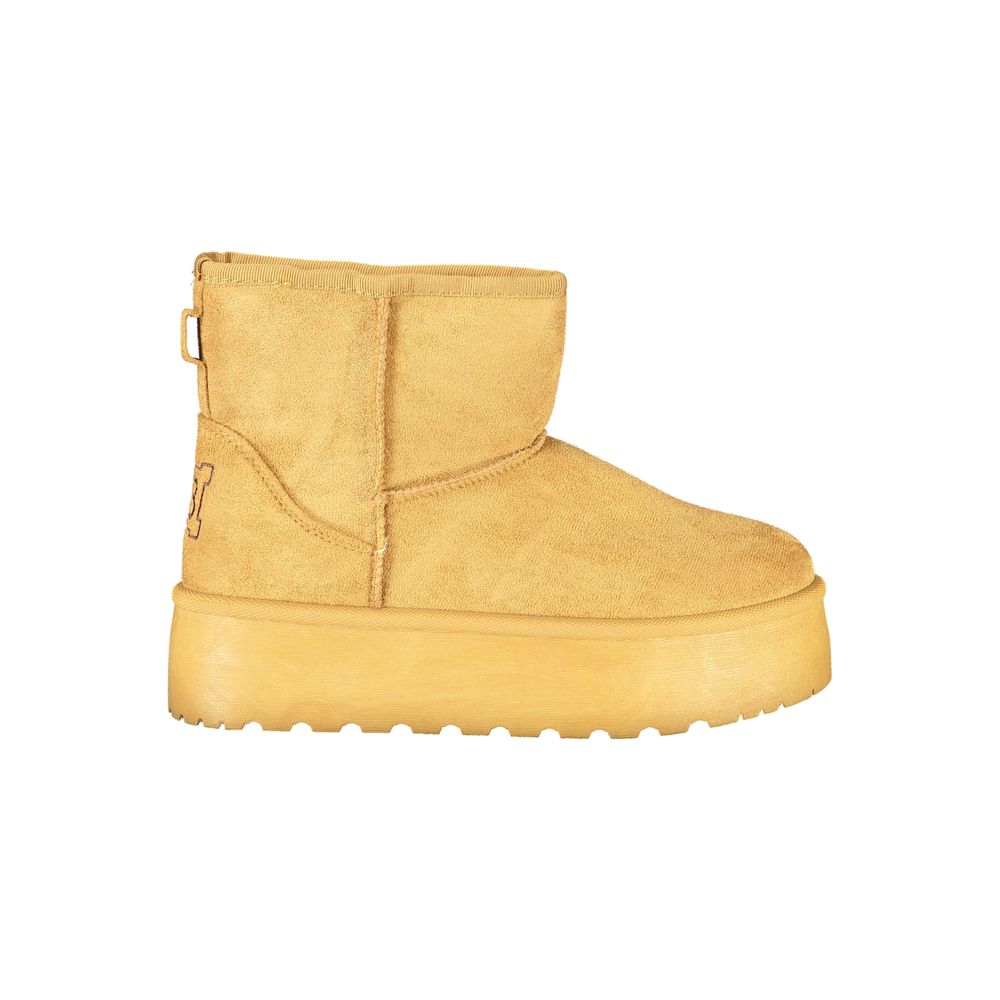 Brown Polyester Women Boot Laura Biagiotti