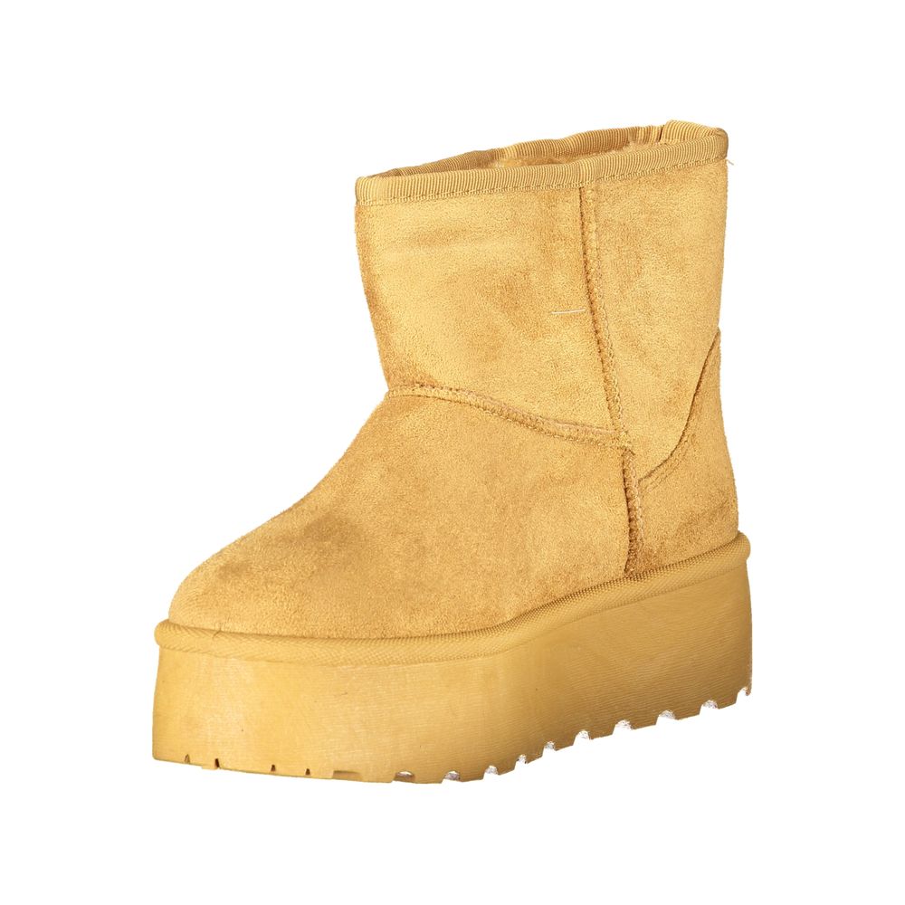 Brown Polyester Women Boot Laura Biagiotti