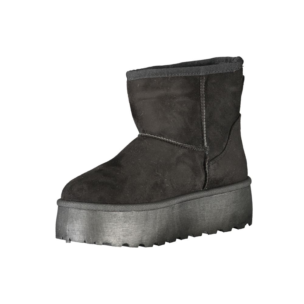 Black Polyester Women Boot Laura Biagiotti