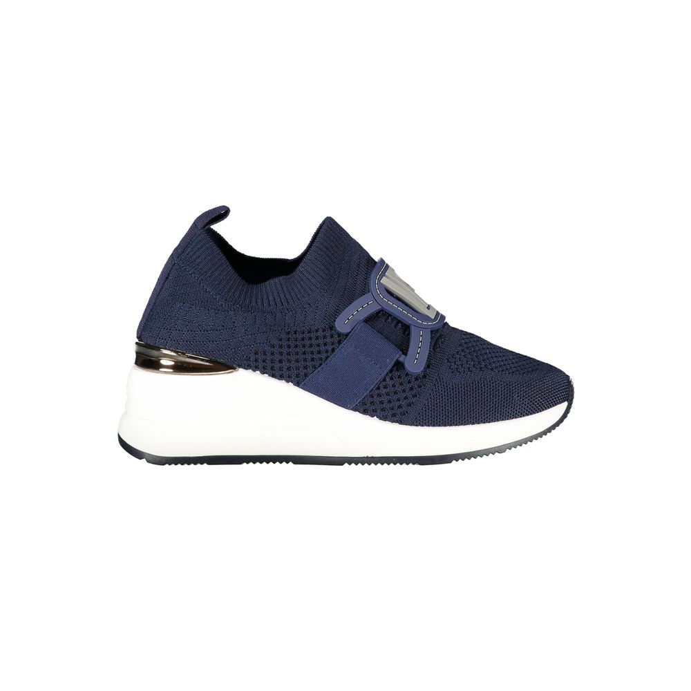 Blue Polyester Women Sneaker Laura Biagiotti