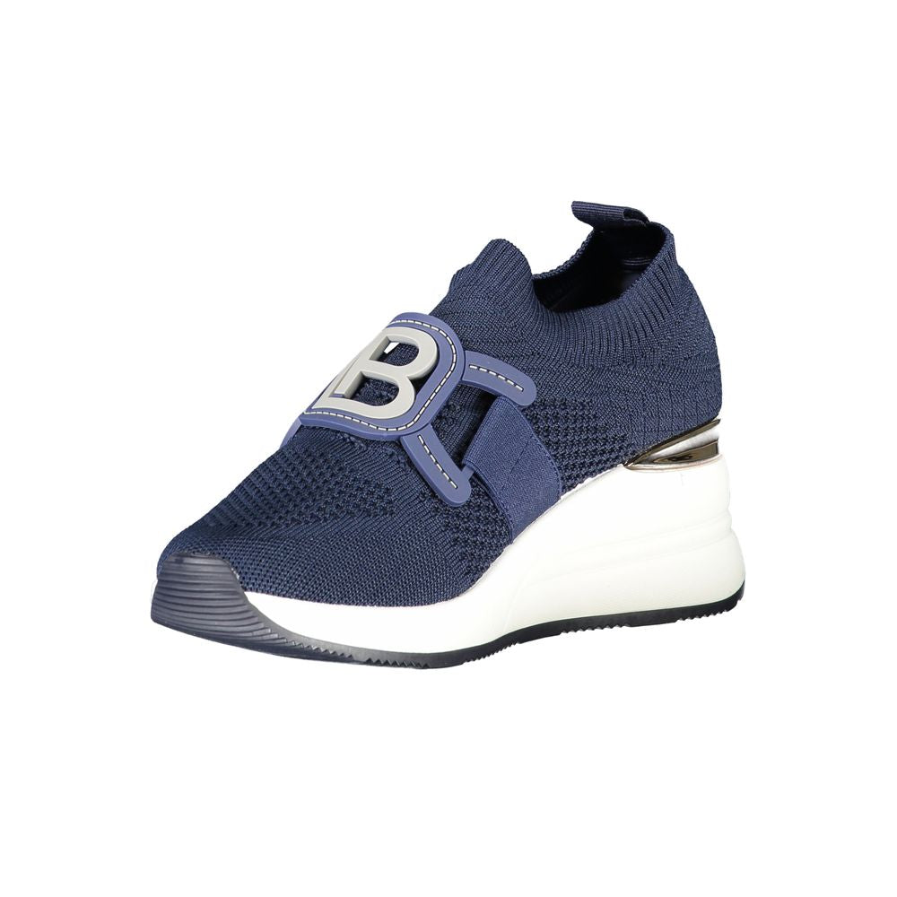 Blue Polyester Women Sneaker Laura Biagiotti