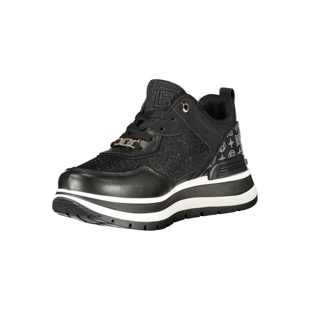 Black Polyester Women Sneaker shoes Laura Biagiotti