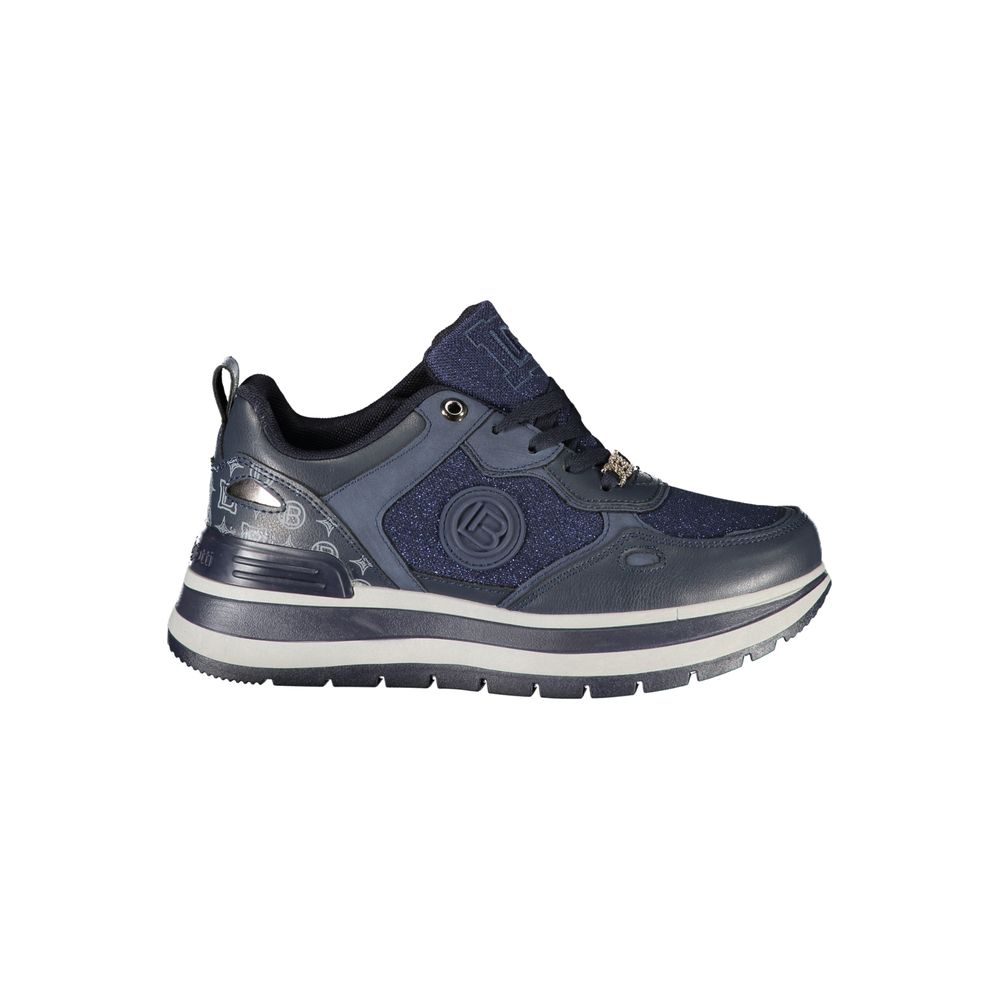 Blue Polyester Women Sneaker Laura Biagiotti