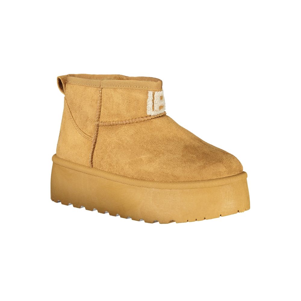 Brown Polyester Women Boot Laura Biagiotti