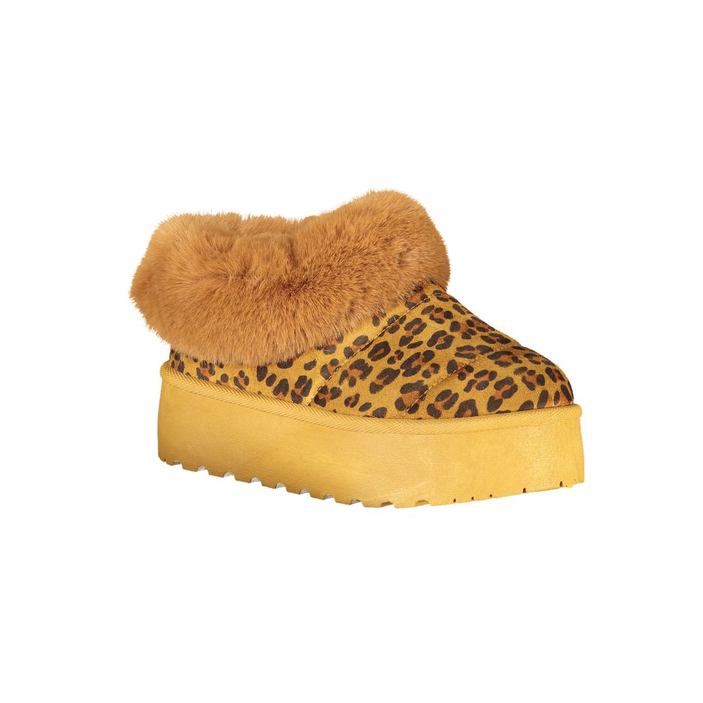 Brown Polyester Women Sneaker Laura Biagiotti