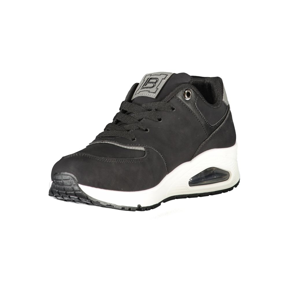 Black Polyester Women Sneaker Laura Biagiotti