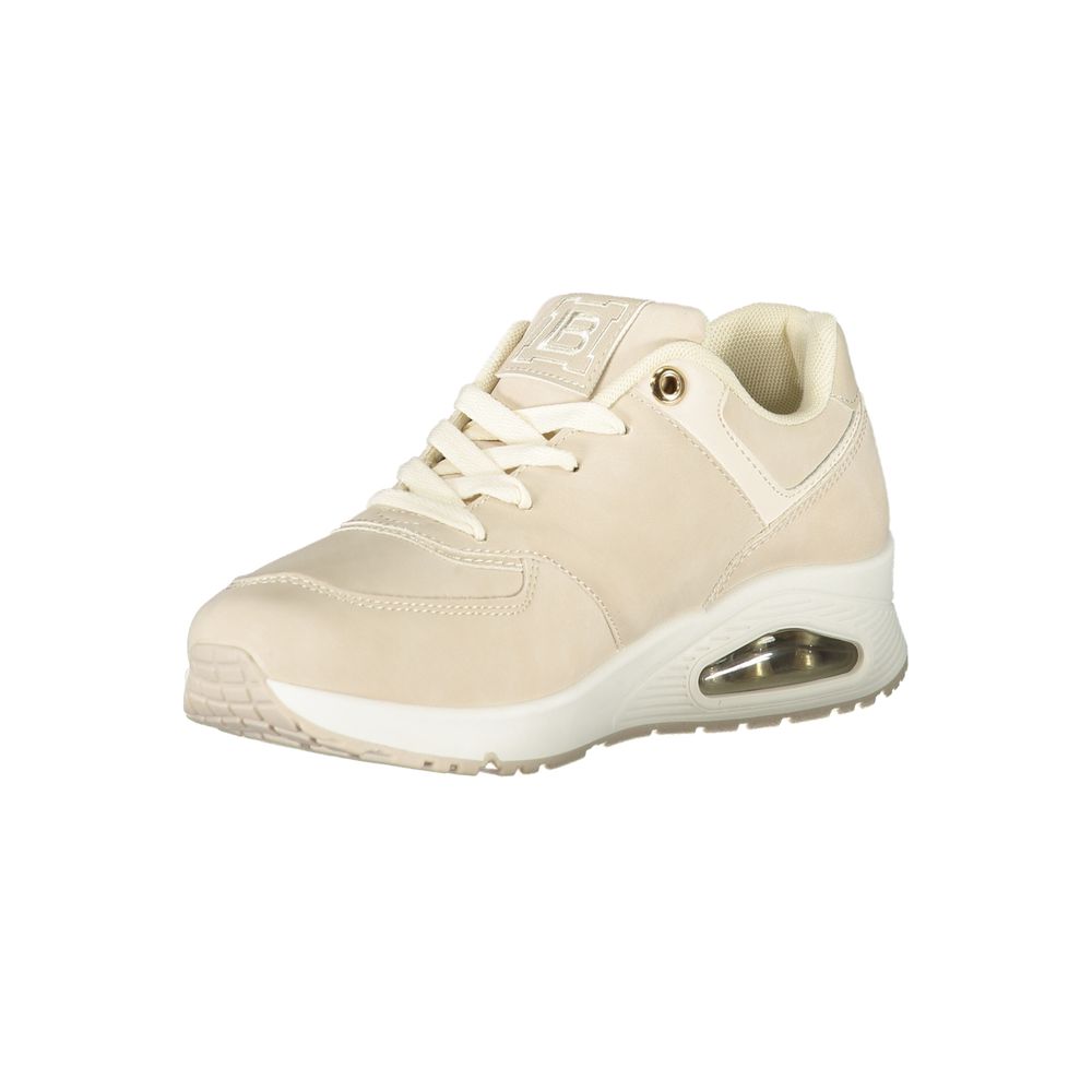 Beige Polyester Sneaker Laura Biagiotti