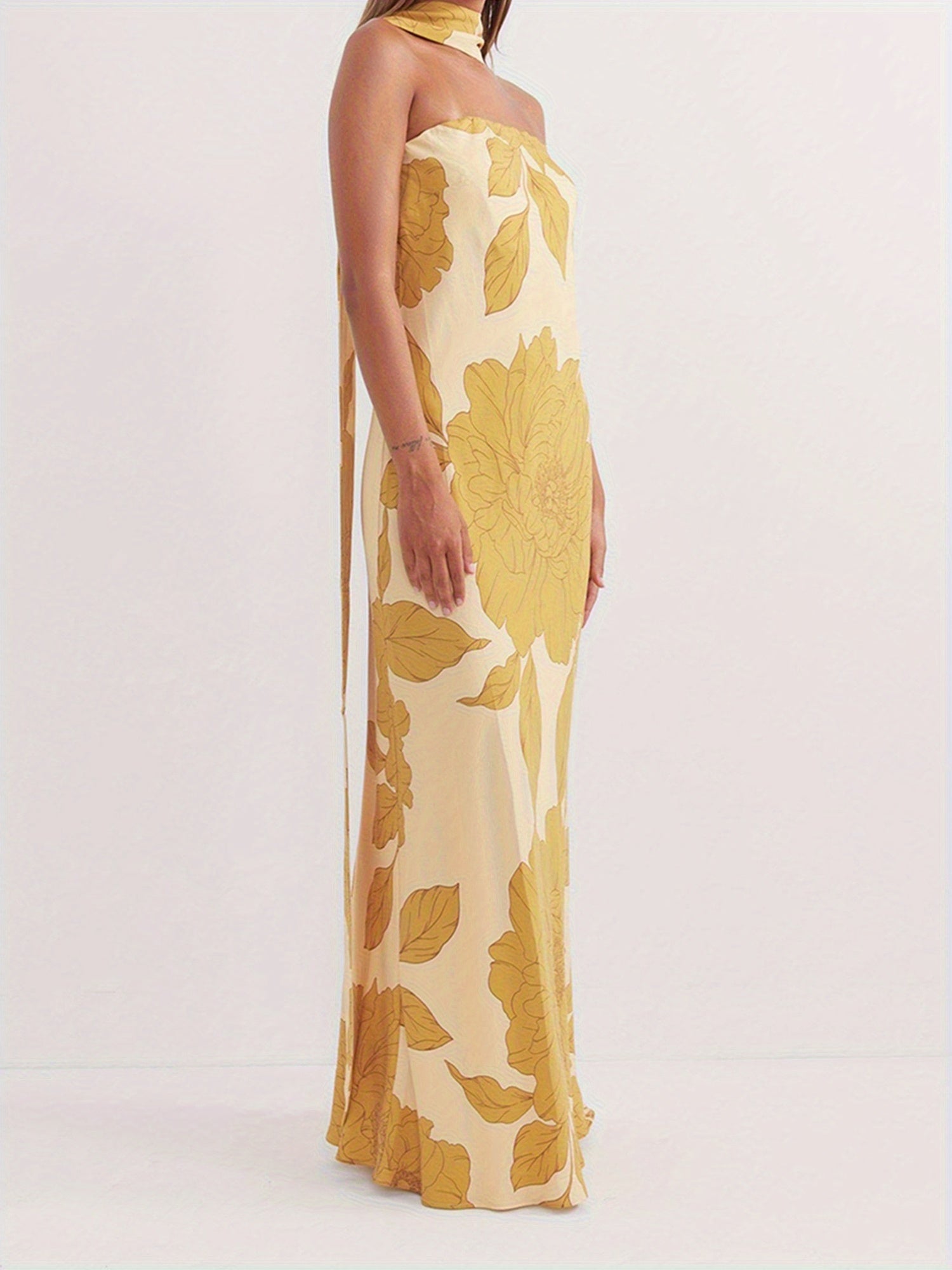 Yellow Rose Summer Dress dresses Dropshipman