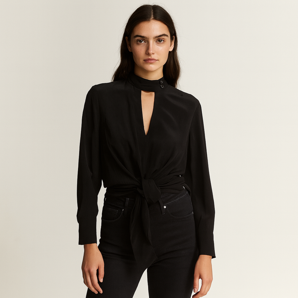 Black Whitchery Blouse Top (with tags) pre-loved Shopella