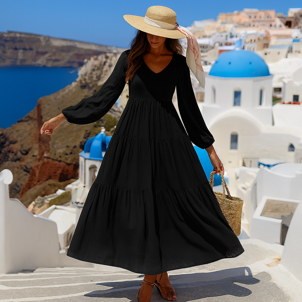 Elegant Long Sleeve Dress DRESSES kakaclo