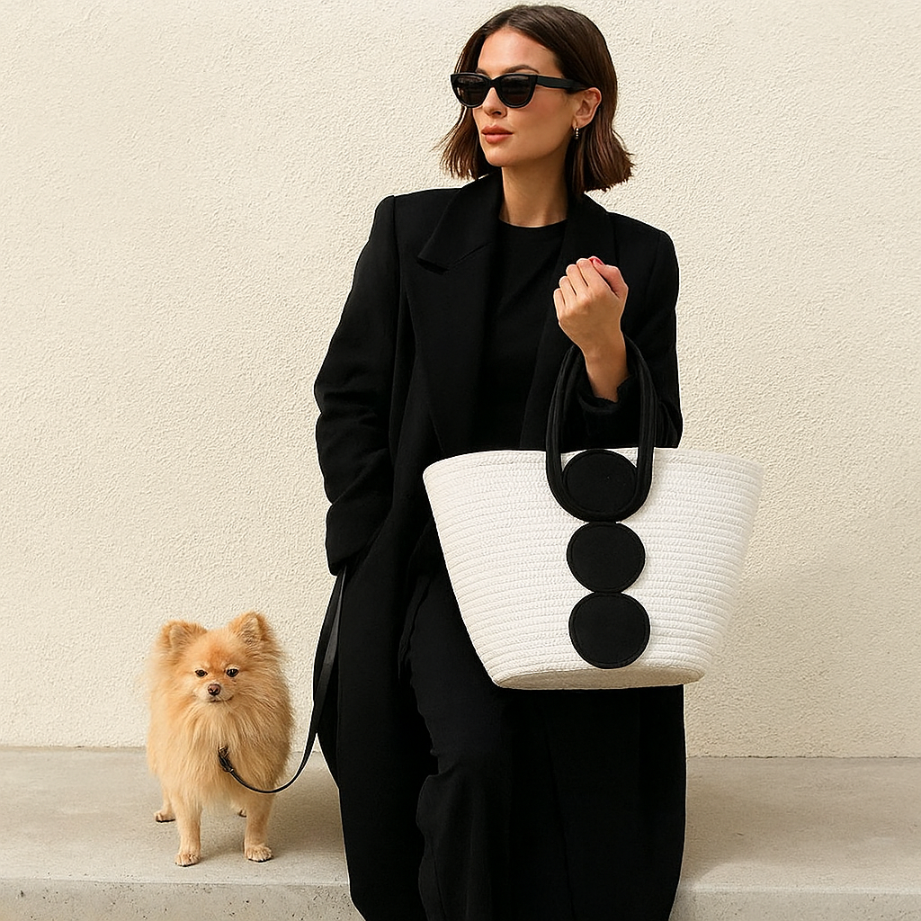 Hand-woven Geometric Bag bags Dropshipman