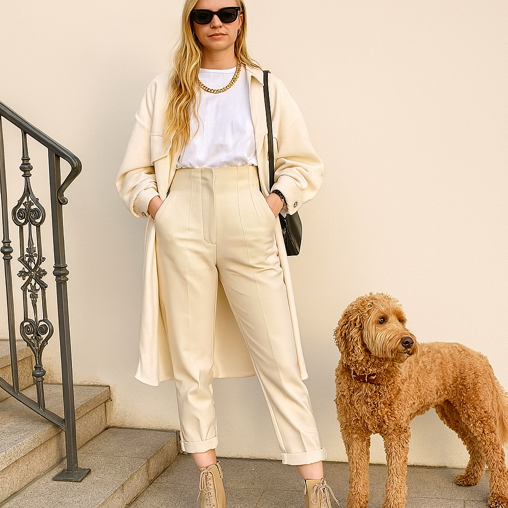 Skyline Slim High-Waist Pants pants kakaclo