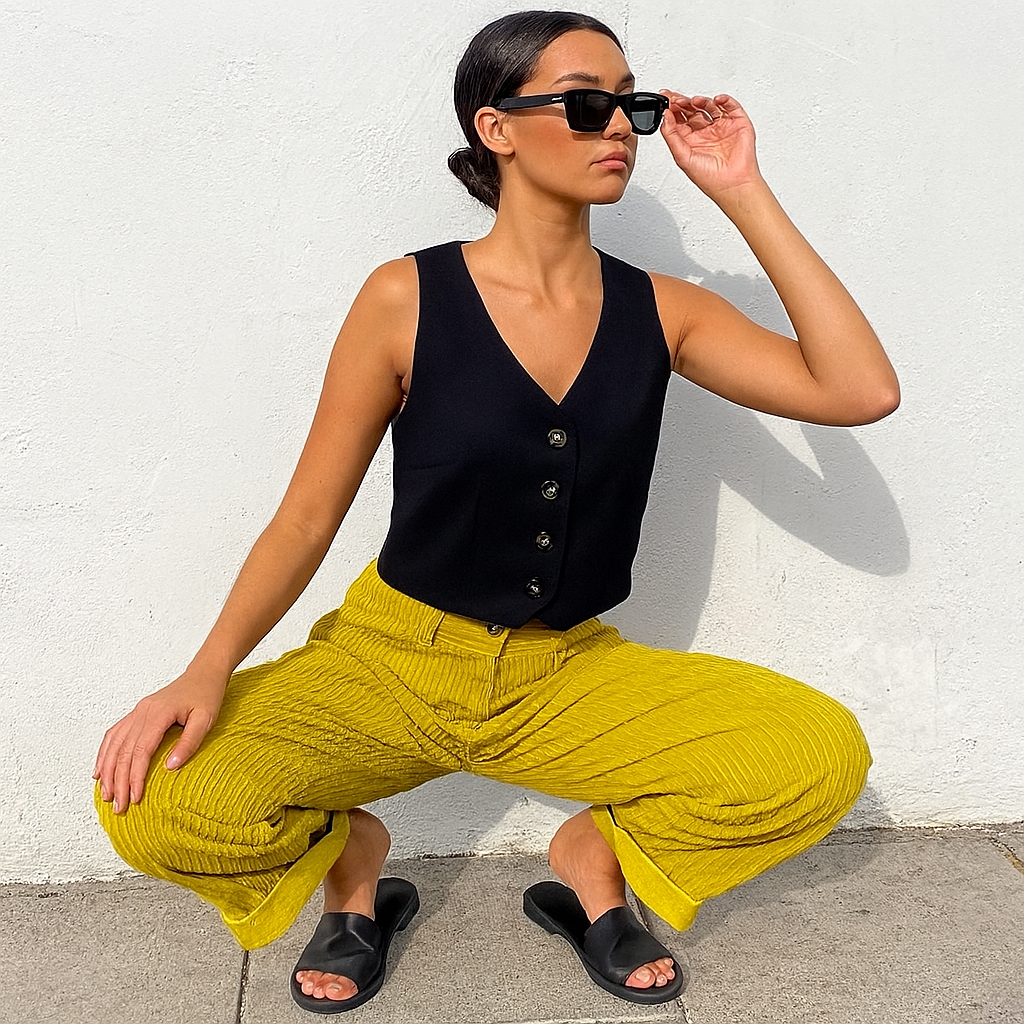 Corduroy Chill High-Waist Pants bottoms kakaclo