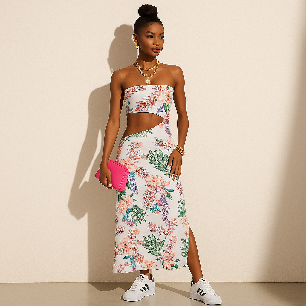 Floral Print Slay Dress Dresses kakaclo