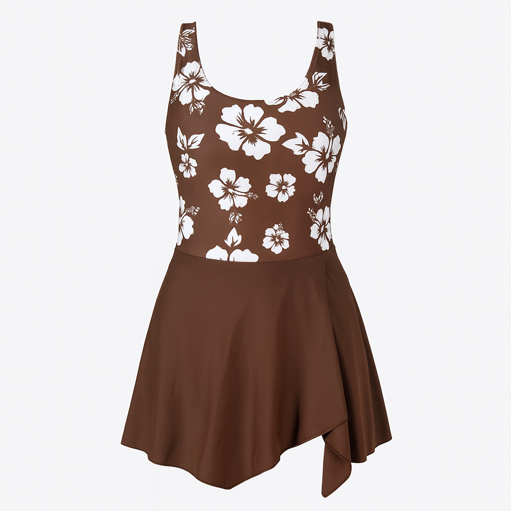 Canyon Bloom Skirted One-Piece swimwear kakaclo