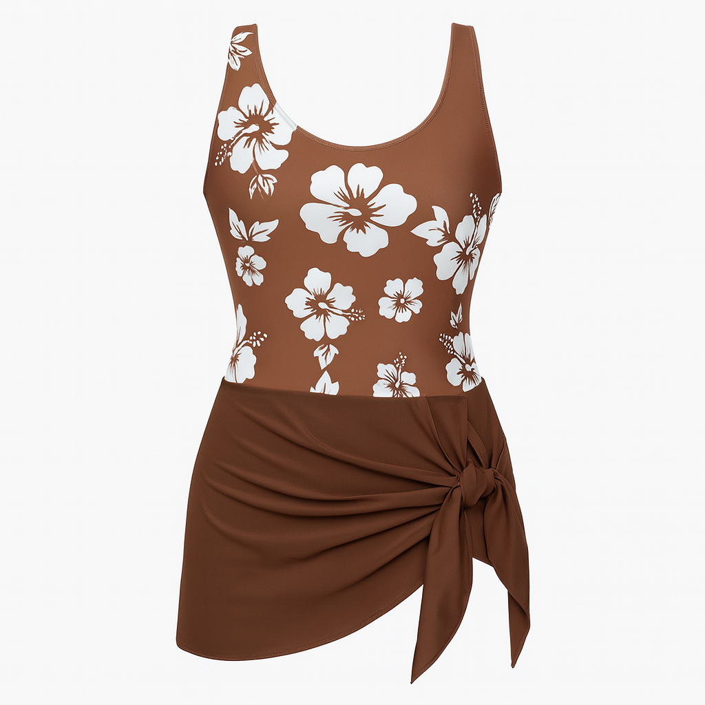 Canyon Bloom Skirted One-Piece swimwear kakaclo