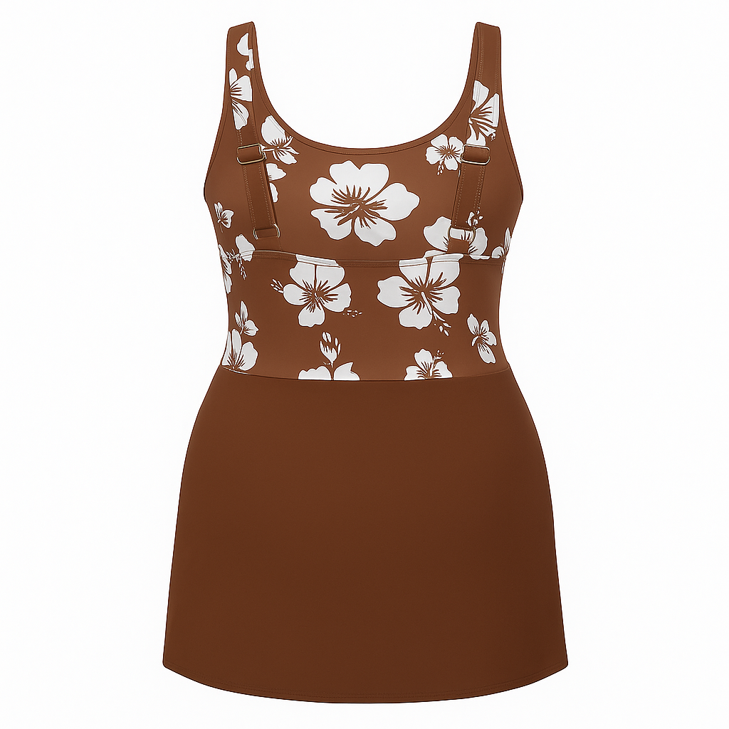 Plus Canyon Bloom Skirted One-Piece swimwear kakaclo