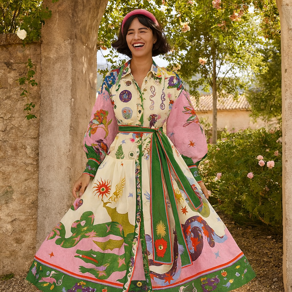 Moir French Style Dress Dresses kakaclo