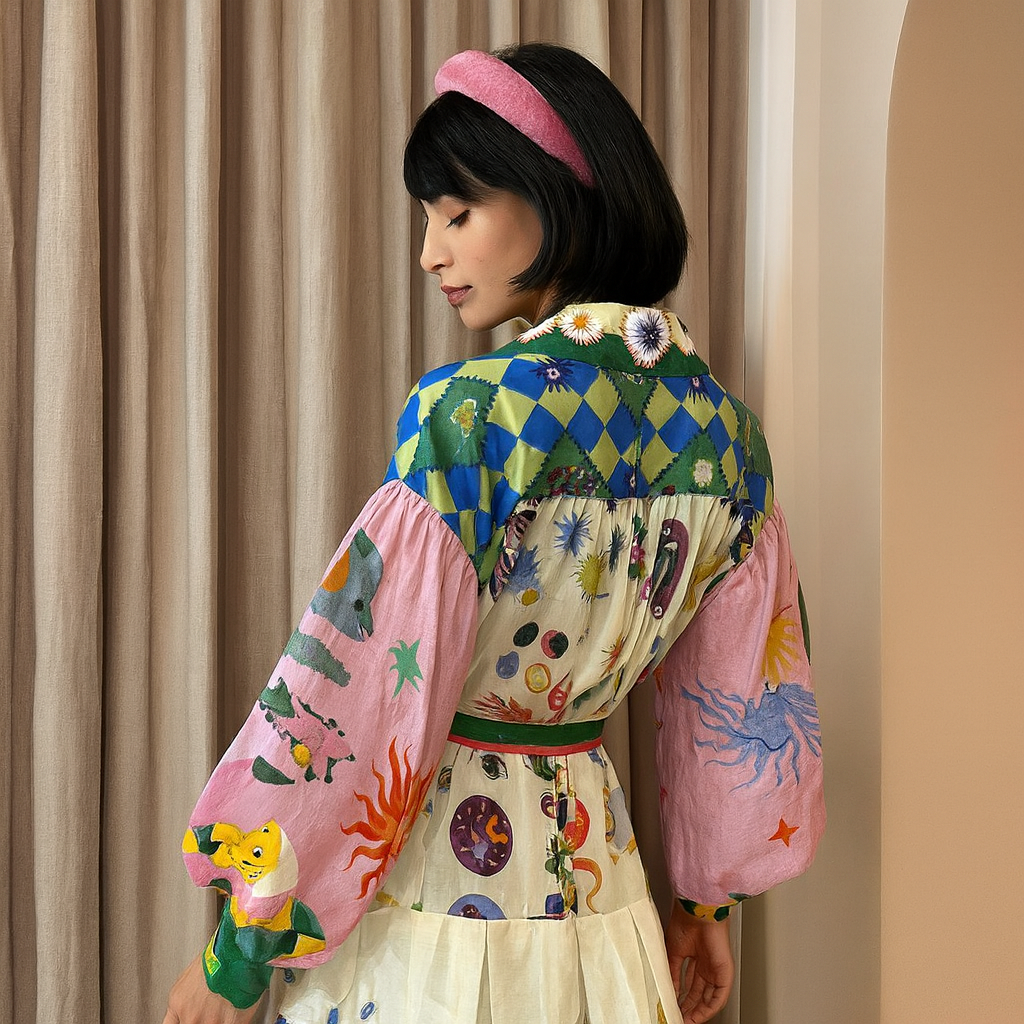 Moir French Style Dress Dresses kakaclo
