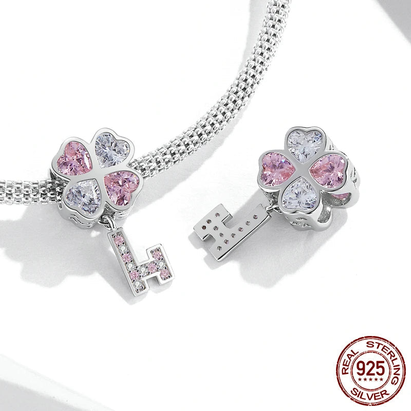 Love Lock Pendant 925 Sterling Silver silver Charms Shopella