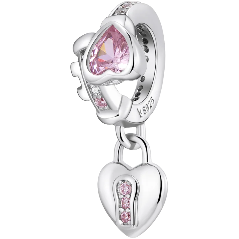 Love Lock Pendant 925 Sterling Silver silver Charms Shopella SCC2124