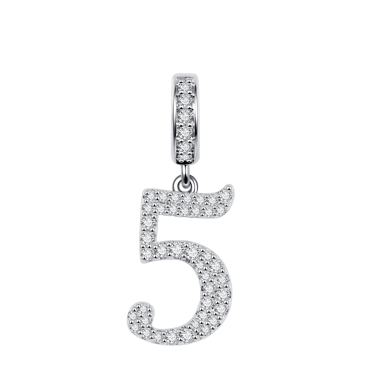 New 925 Sterling Silver Number Charms Charms & pendants Shopella 5