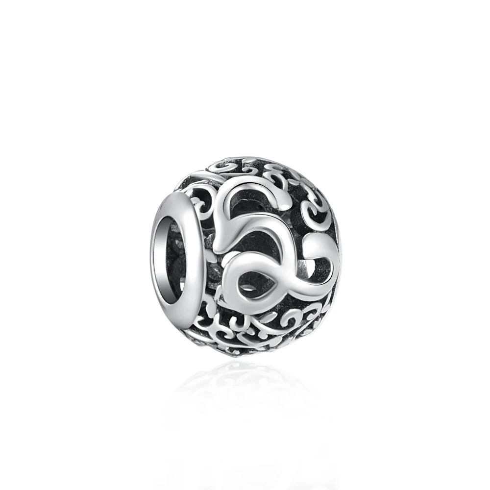 Silver 925 Vintage Letter Charms silver Charms Shopella