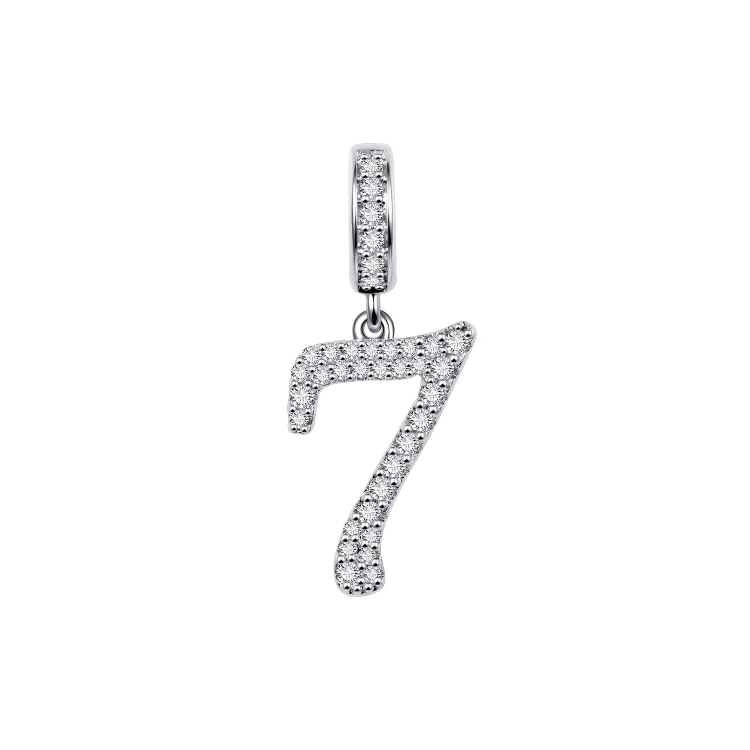 New 925 Sterling Silver Number Charms Charms & pendants Shopella 7