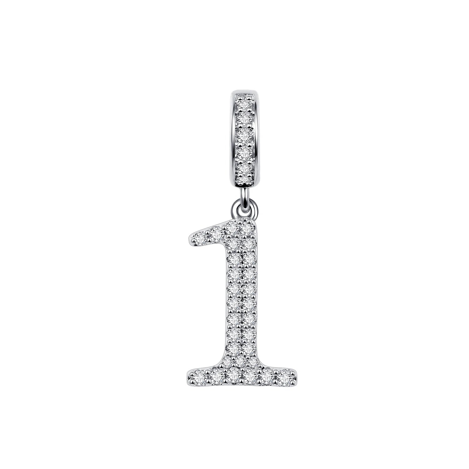 New 925 Sterling Silver Number Charms Charms & pendants Shopella 1