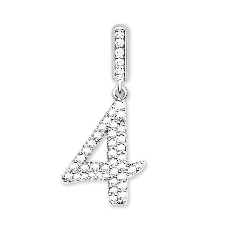 New 925 Sterling Silver Number Charms Charms & pendants Shopella 4
