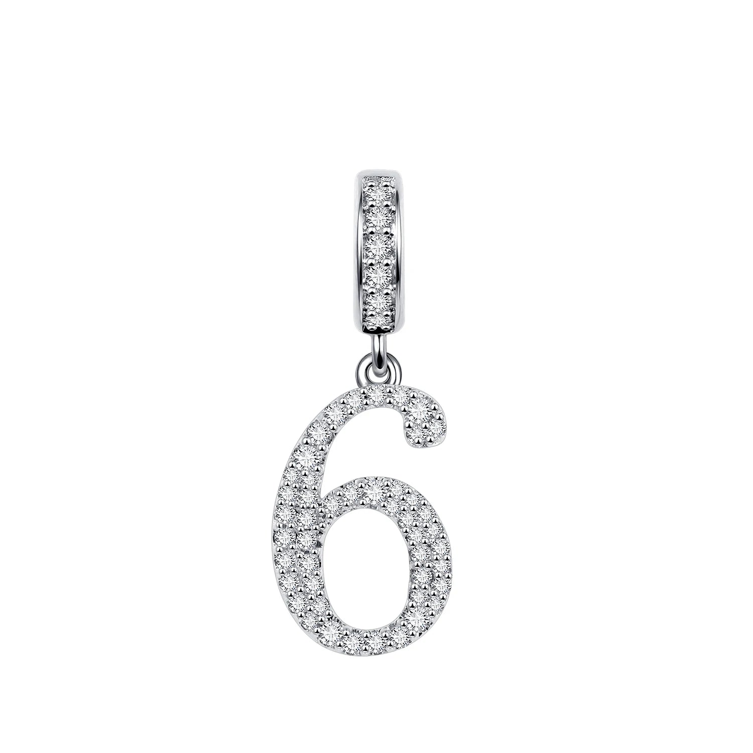 New 925 Sterling Silver Number Charms Charms & pendants Shopella 6