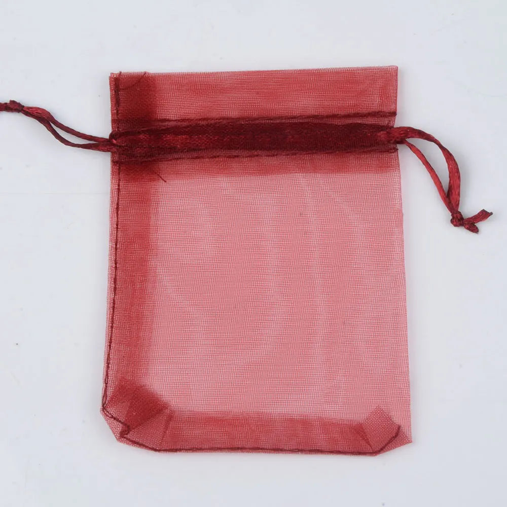 50pcs/100pcs 10x15cm 13x18cm Colorful Organza Jewelry Bags  Shopella No.20 siam 10X15cm-100pcs 