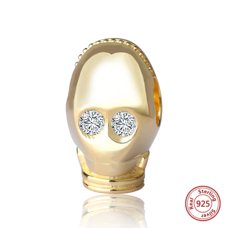 The Silver Movie Charms silver Charms Shopella JF8977-M