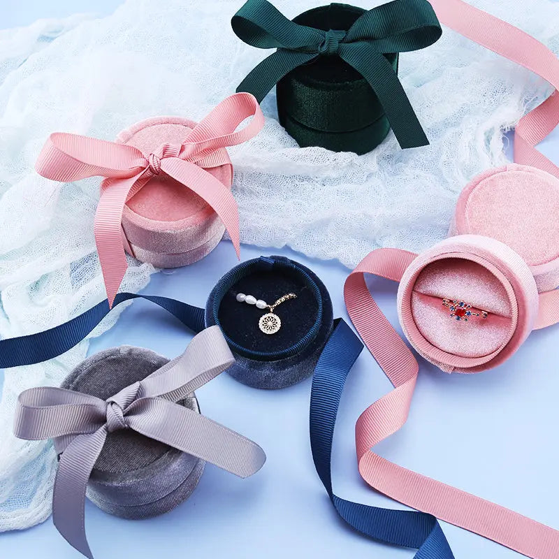 Bowknot Velvet Jewellery Box jewellery boxes Dropshipman