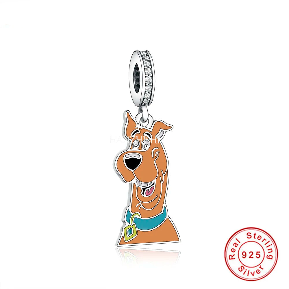 925 Sterling Silver Enamel Simpson Charms silver charms Shopella Q2048