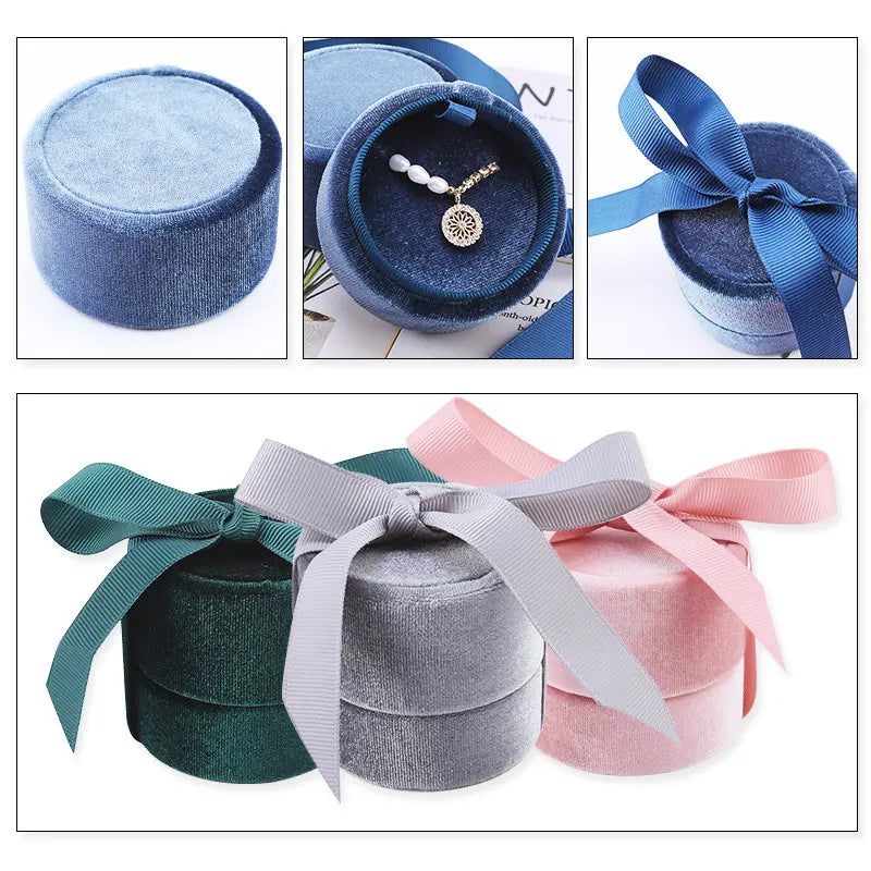 Bowknot Velvet Jewellery Box jewellery boxes Dropshipman